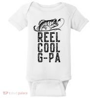 Reel Cool Gpa Funny Retro Fishing Baby Bodysuit thumb 0