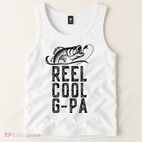 Reel Cool Gpa Funny Retro Fishing Tank Top thumb 2