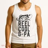 Reel Cool Gpa Funny Retro Fishing Tank Top thumb 3