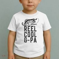 Reel Cool Gpa Funny Retro Fishing Toddler T-Shirt thumb 2