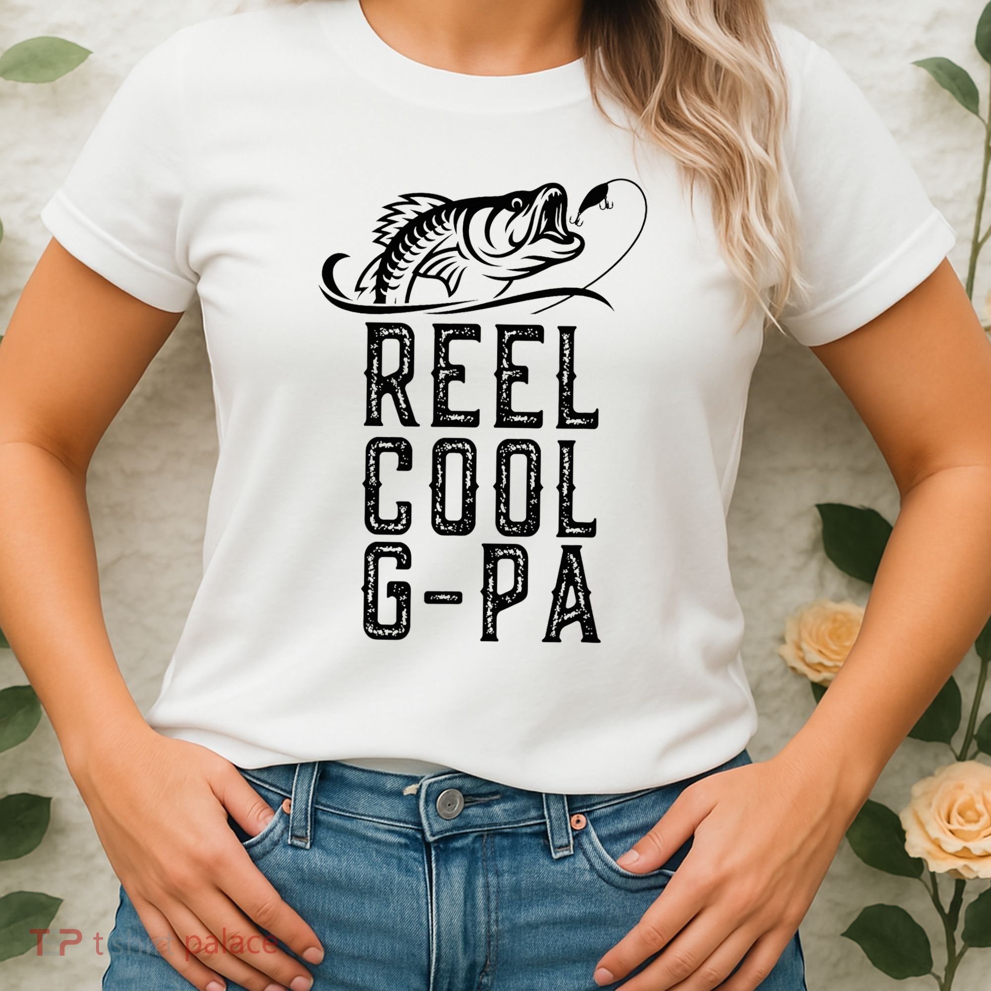 Reel Cool Gpa Funny Retro Fishing Women's T-Shirt