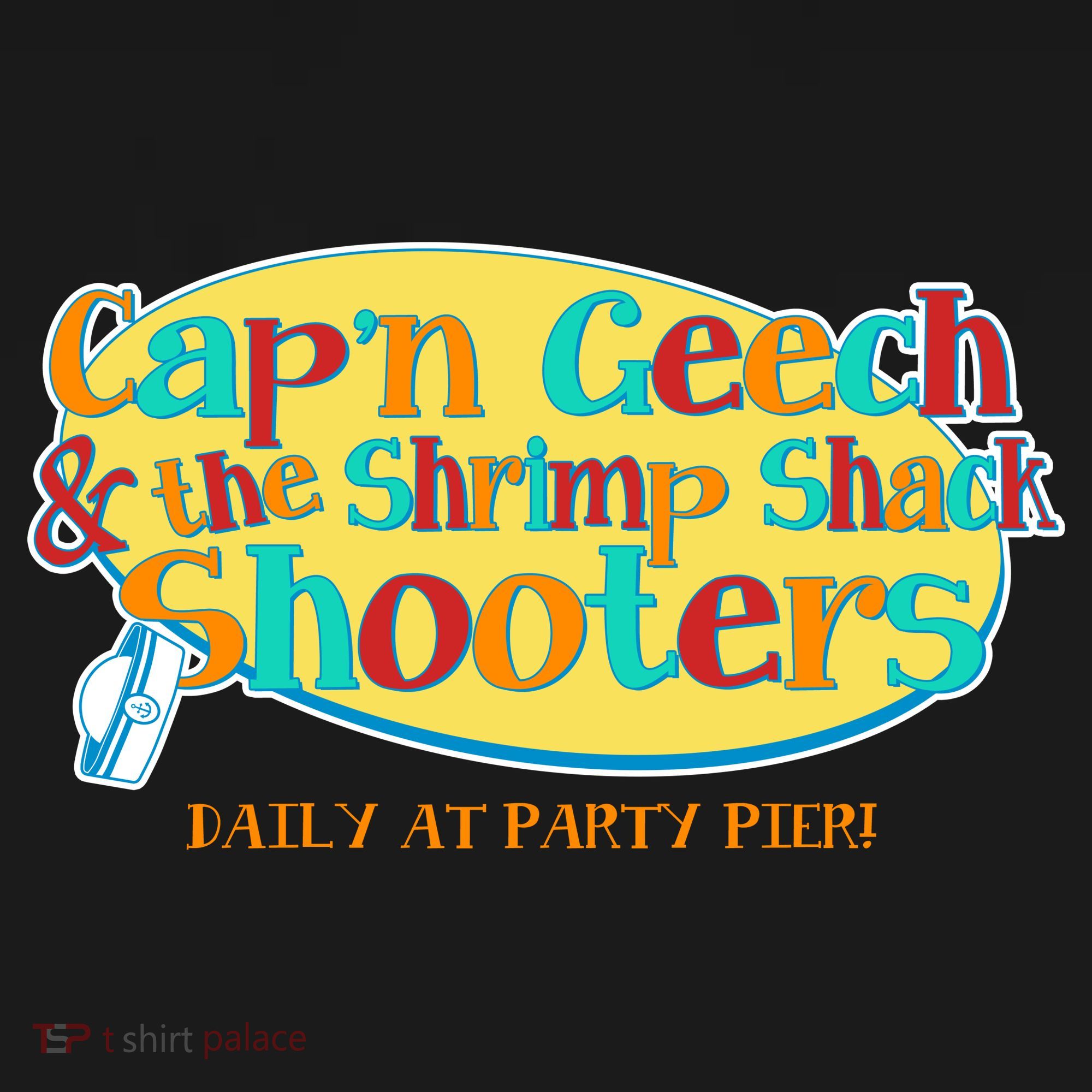 Retro Captain Geech And The Shrimp Shack Shooters Daily At Party Pier Ornament