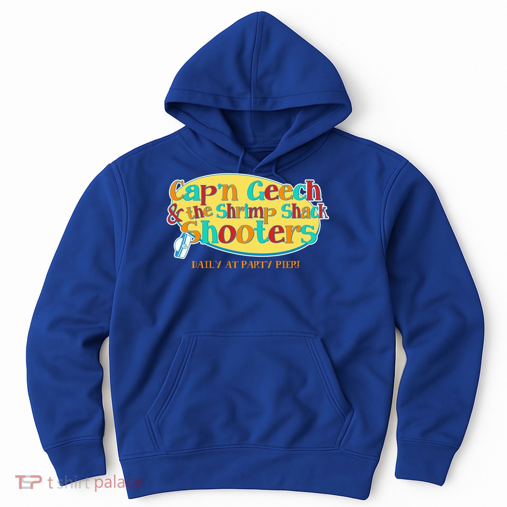 Retro Captain Geech And The Shrimp Shack Shooters Daily At Party Pier Hoodie