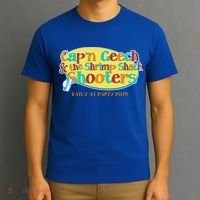 Retro Captain Geech And The Shrimp Shack Shooters Daily At Party Pier T-Shirt thumb 3