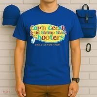 Retro Captain Geech And The Shrimp Shack Shooters Daily At Party Pier T-Shirt thumb 6