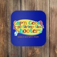Retro Captain Geech And The Shrimp Shack Shooters Daily At Party Pier Coaster thumb 0