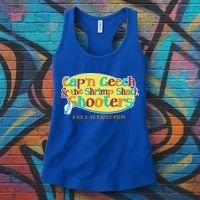 Retro Captain Geech And The Shrimp Shack Shooters Daily At Party Pier Women's Tank Top thumb 3