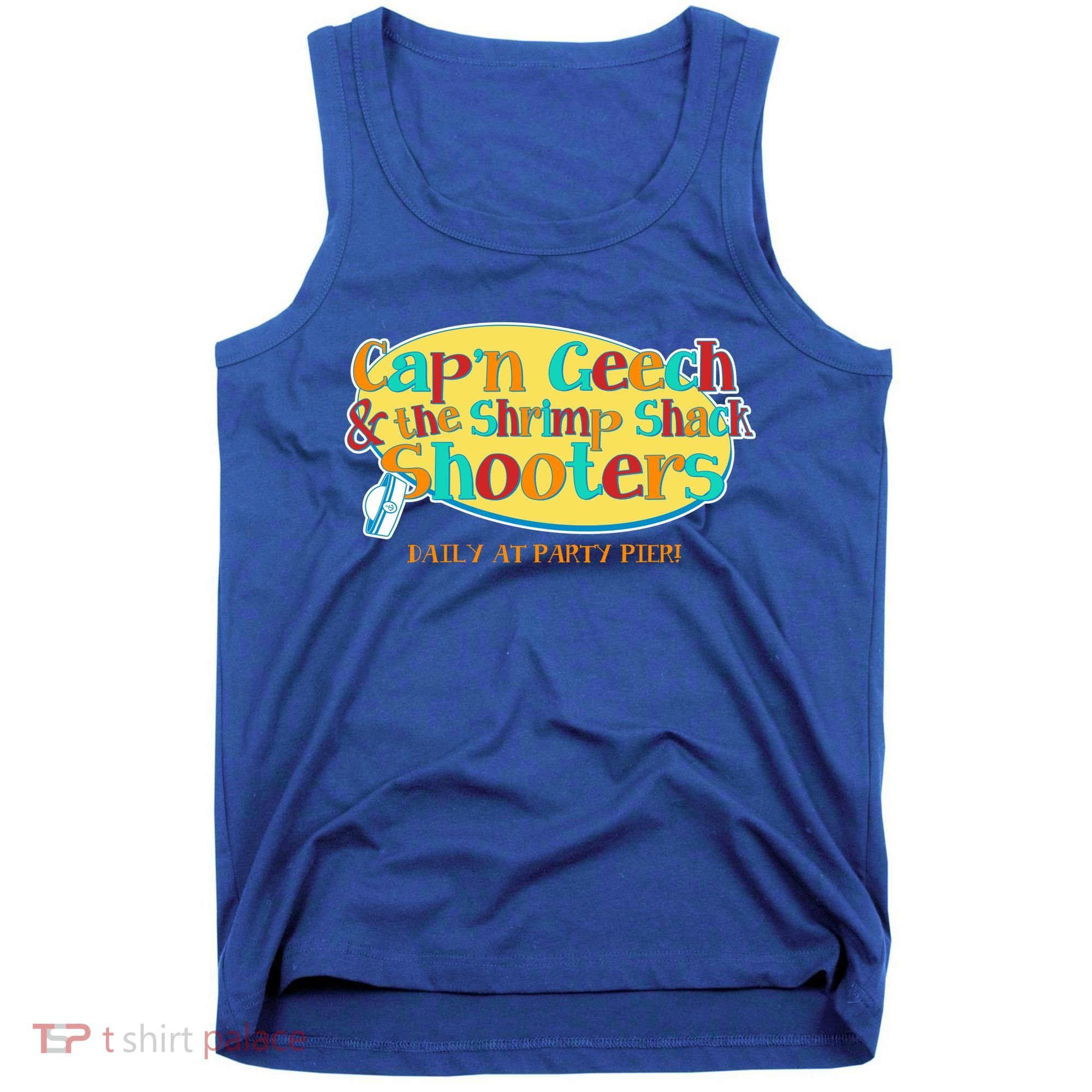 Retro Captain Geech And The Shrimp Shack Shooters Daily At Party Pier Tank Top
