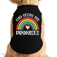 Rainbow Christian God Keeps His Promises Bible Noah Doggie Tank thumb 0