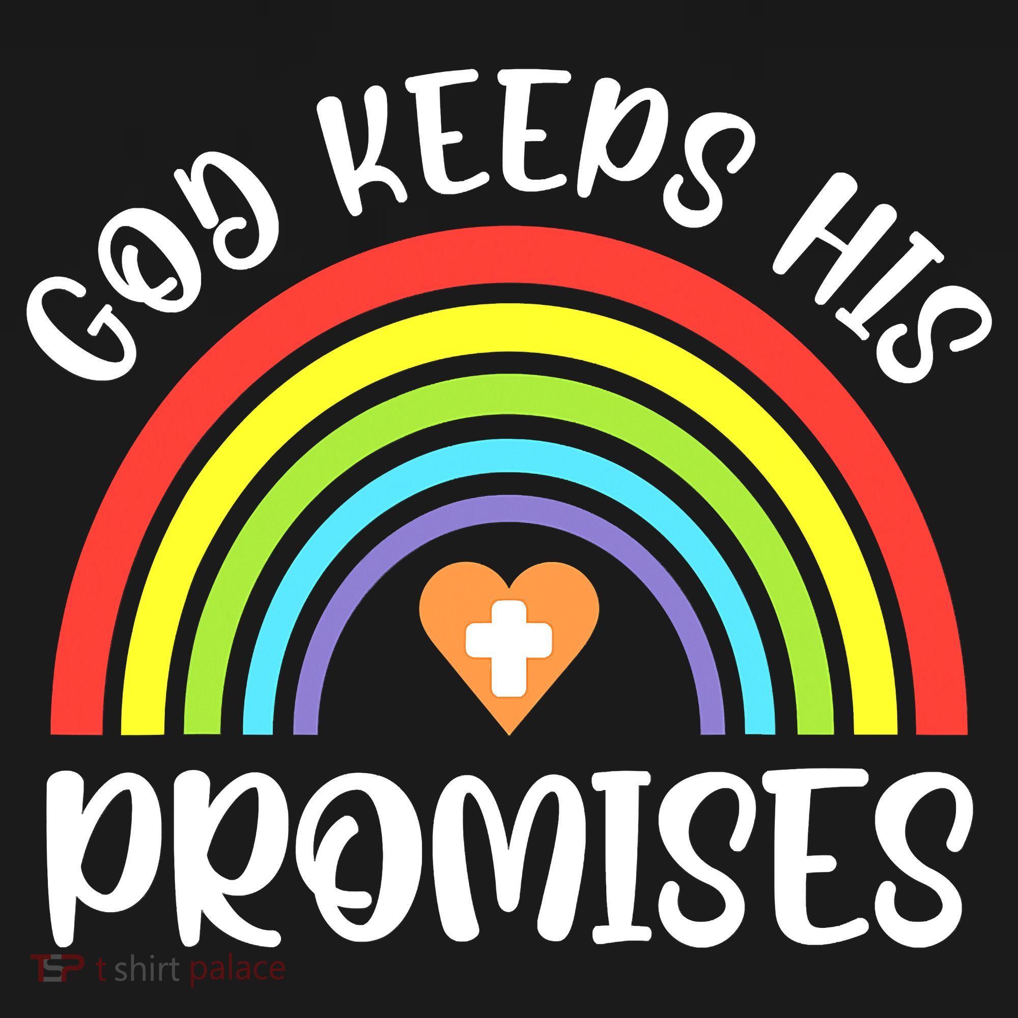 Rainbow Christian God Keeps His Promises Bible Noah Doggie Tank