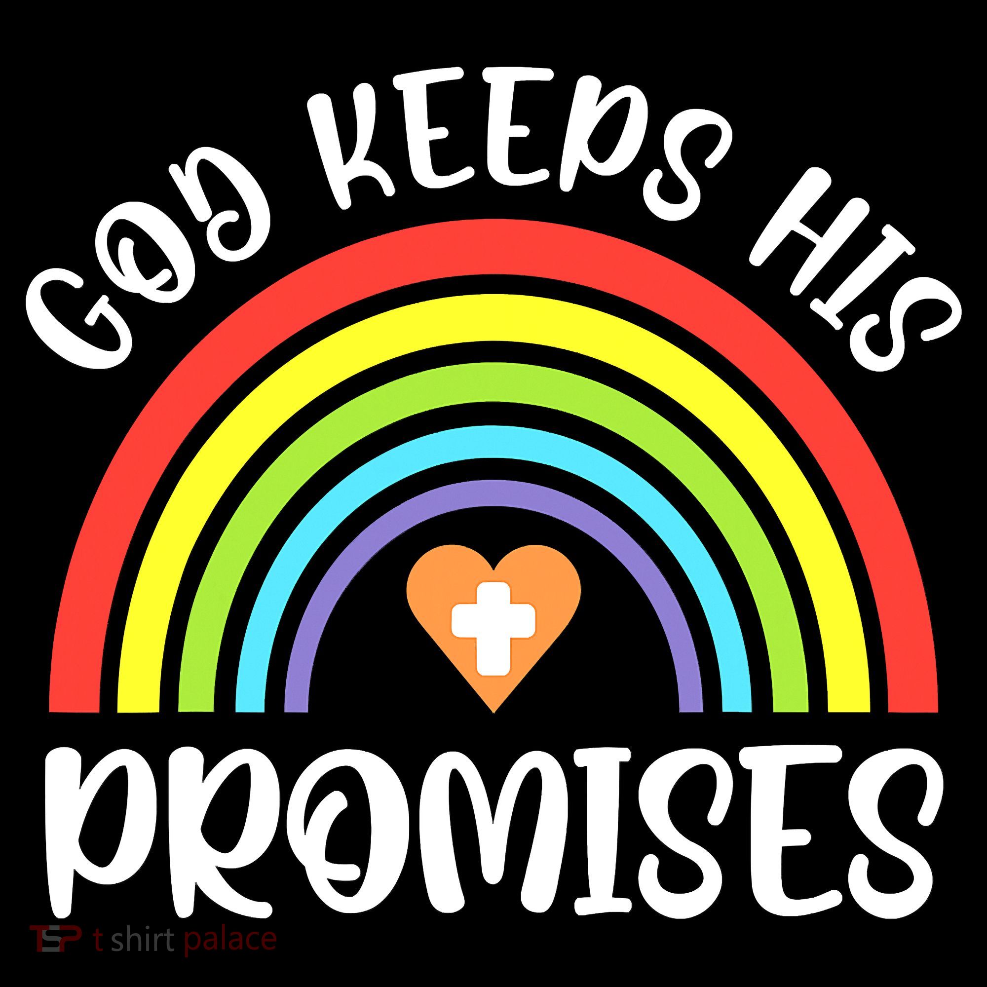 Rainbow Christian God Keeps His Promises Bible Noah Coaster