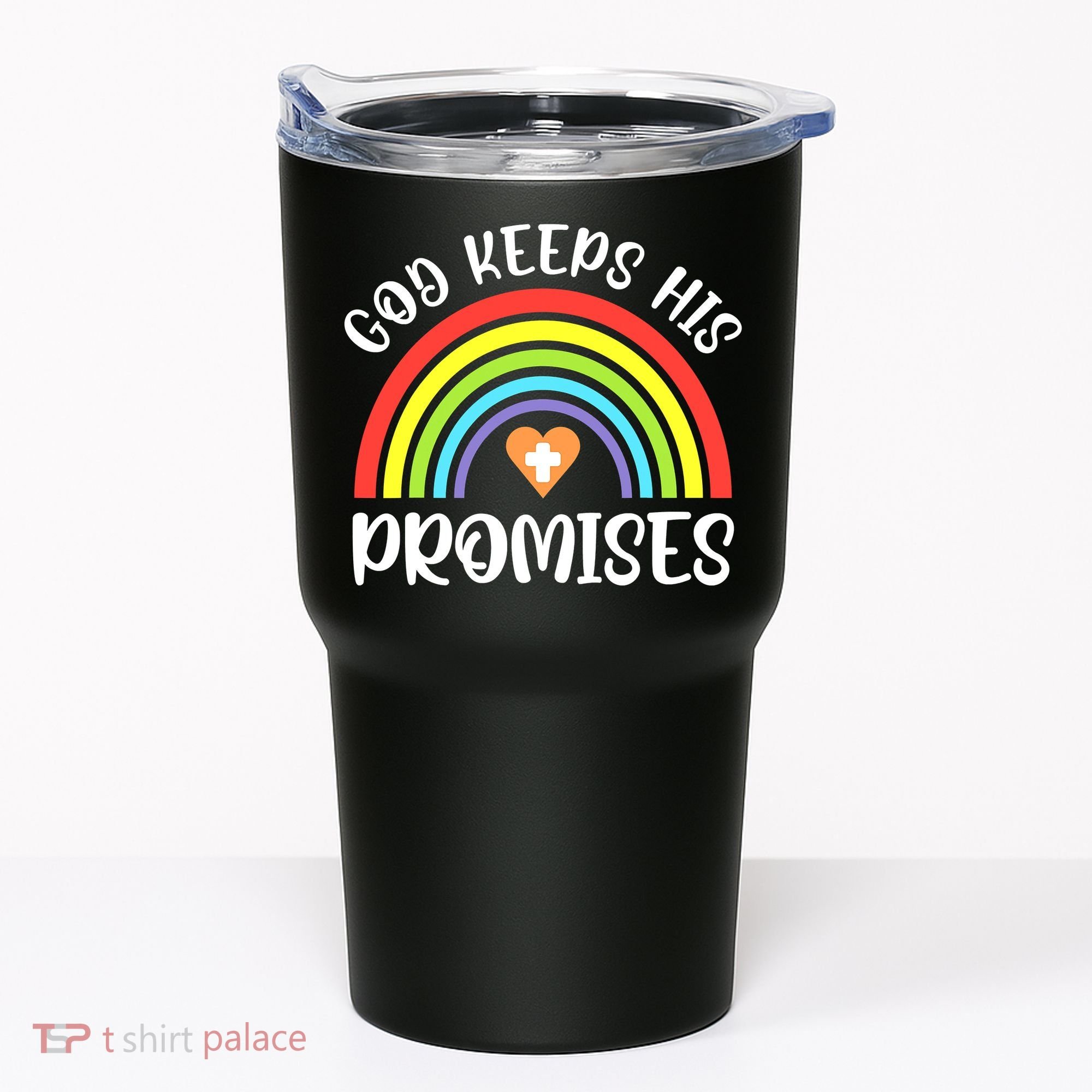 Rainbow Christian God Keeps His Promises Bible Noah Tumbler