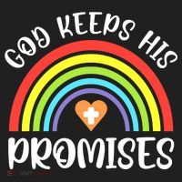 Rainbow Christian God Keeps His Promises Bible Noah Tumbler thumb 3