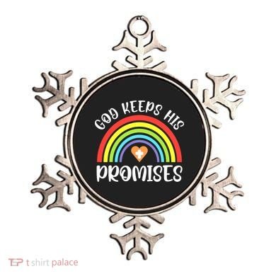 Rainbow Christian God Keeps His Promises Bible Noah Ornament