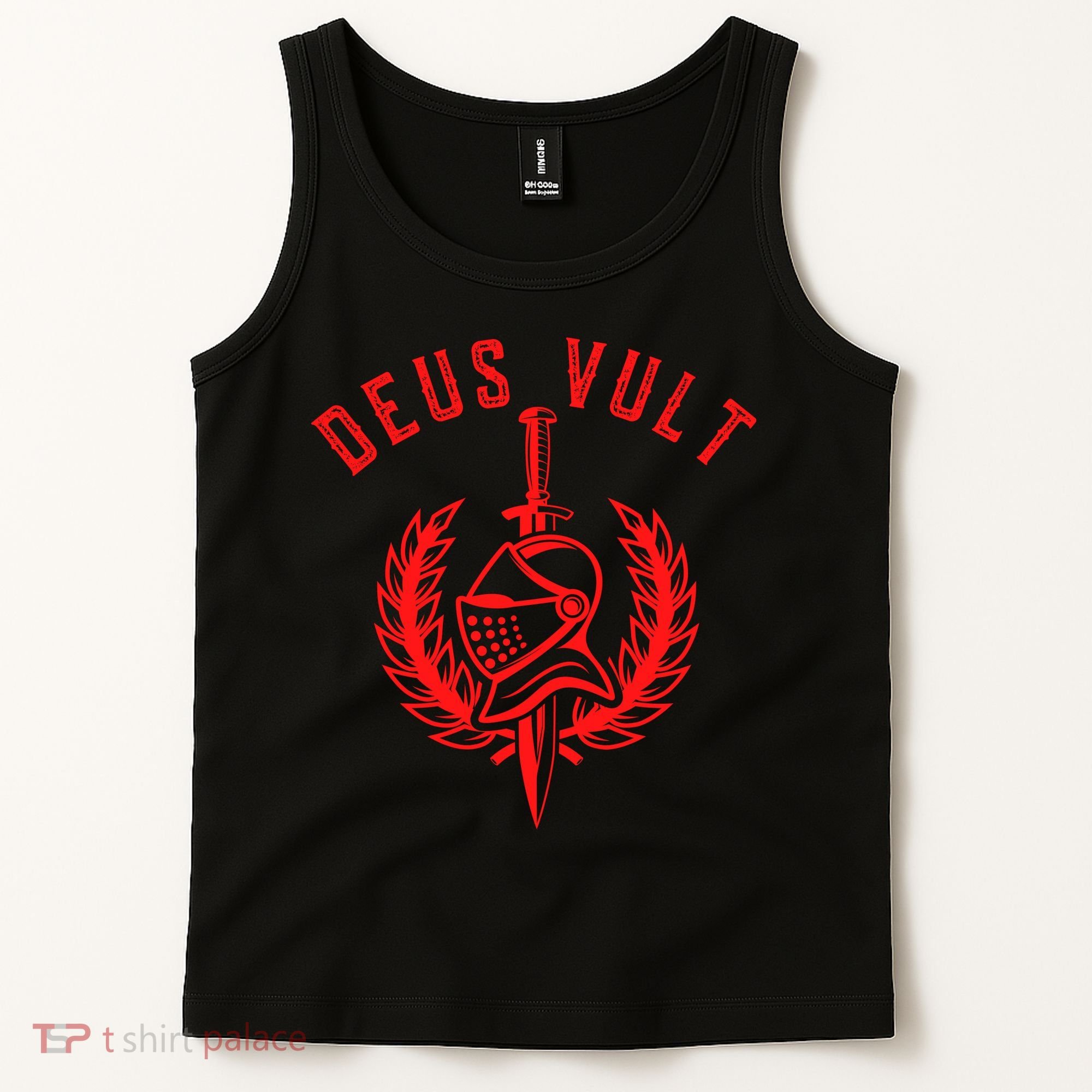 Roman Catholic Gift Deus Vult Crusader Tank Top