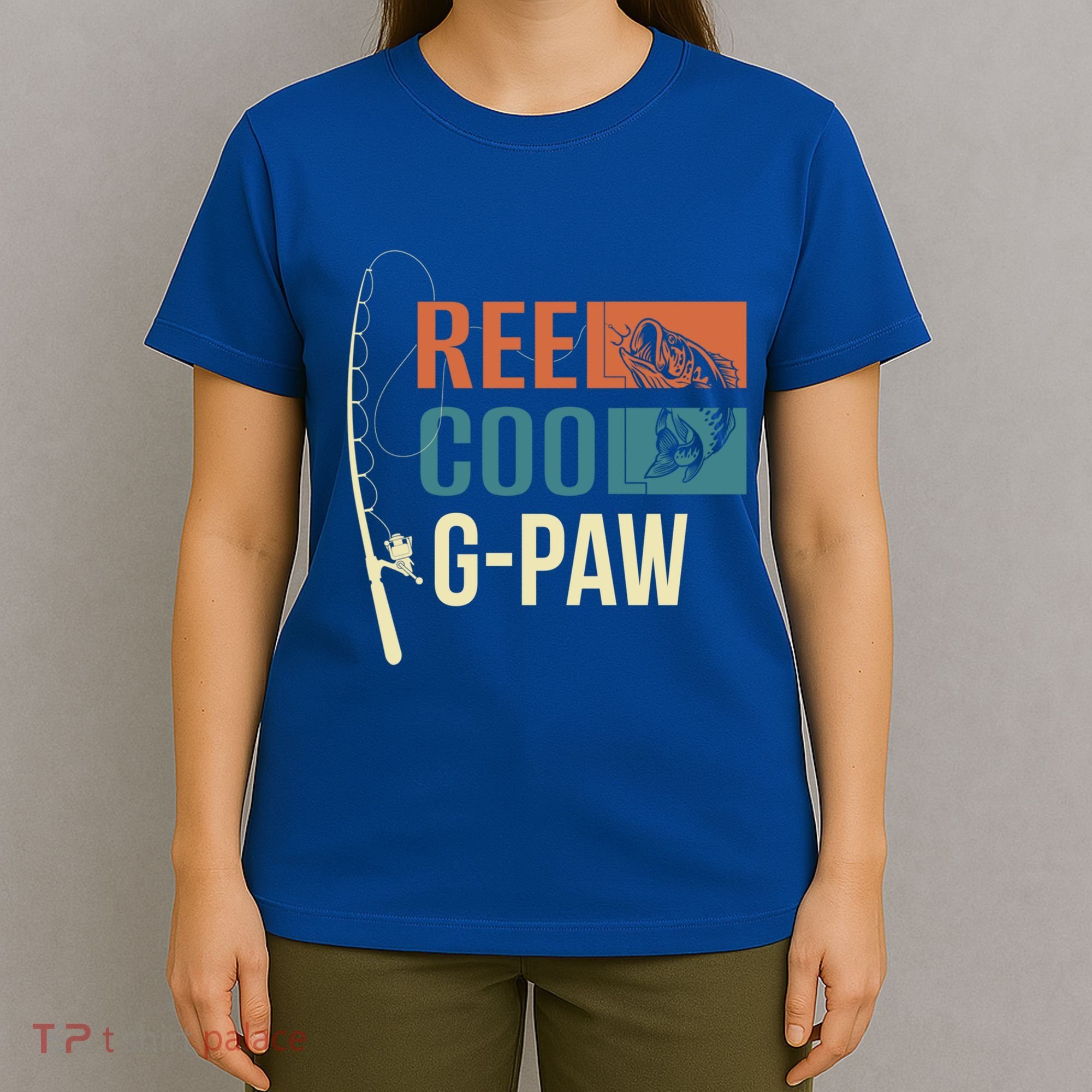 Reel Cool Gpaw Grandpa Angler Fishing Fisher Gift Meaningful Gift T-Shirt