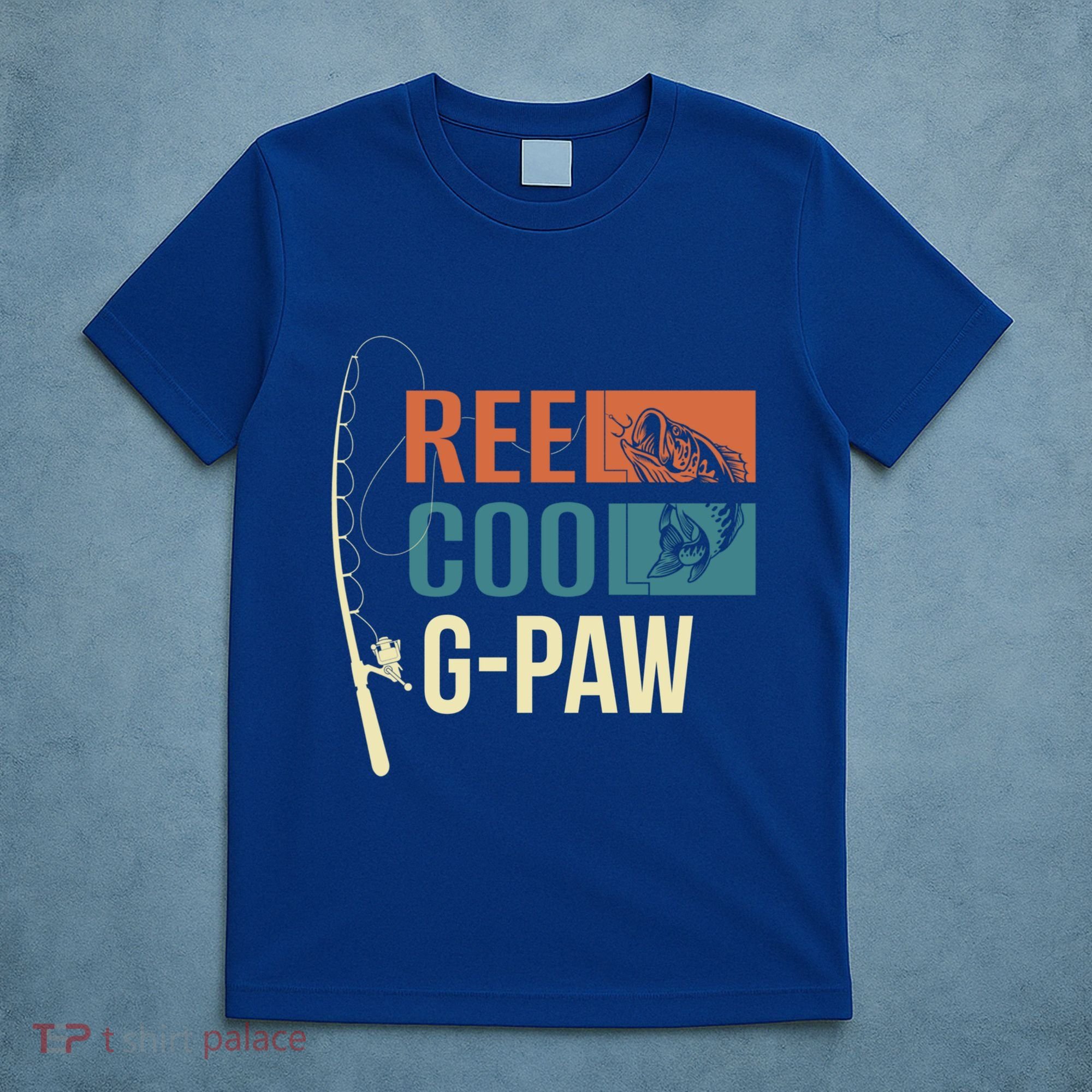 Reel Cool Gpaw Grandpa Angler Fishing Fisher Gift Meaningful Gift T-Shirt