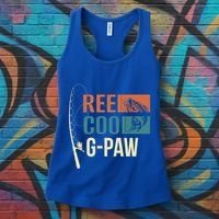 Reel Cool Gpaw Grandpa Angler Fishing Fisher Gift Meaningful Gift Women's Tank Top thumb 3