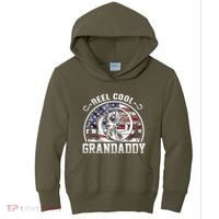 Reel Cool Grandaddy Fishing Apparel Kids Hoodie thumb 0
