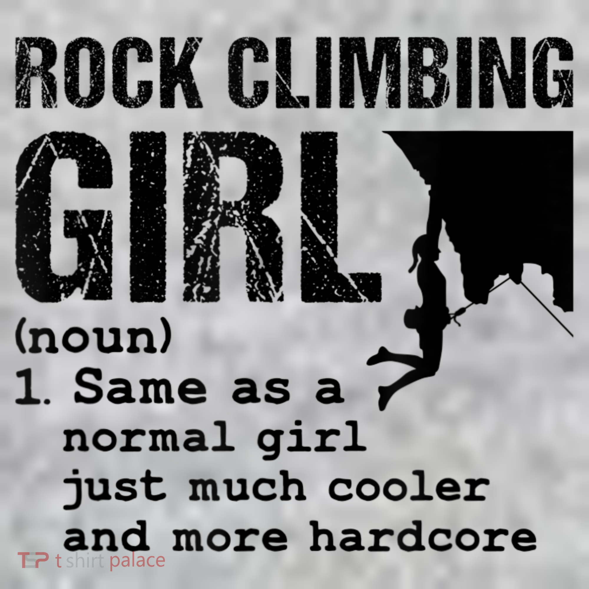 Rock Climbing Girl Definition Mountain Climber Bouldering Long Sleeve Shirt