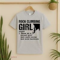 Rock Climbing Girl Definition Mountain Climber Bouldering T-Shirt thumb 2