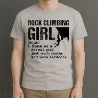 Rock Climbing Girl Definition Mountain Climber Bouldering T-Shirt thumb 3