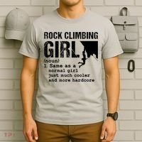 Rock Climbing Girl Definition Mountain Climber Bouldering T-Shirt thumb 6