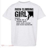 Rock Climbing Girl Definition Mountain Climber Bouldering Toddler T-Shirt thumb 0