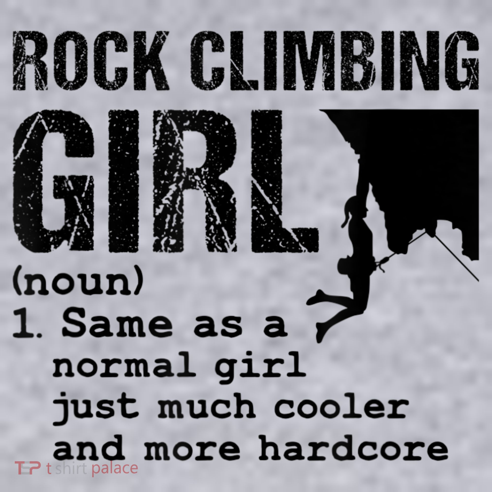 Rock Climbing Girl Definition Mountain Climber Bouldering Women's Sweatshirt