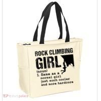 Rock Climbing Girl Definition Mountain Climber Bouldering Tote Bag thumb 2