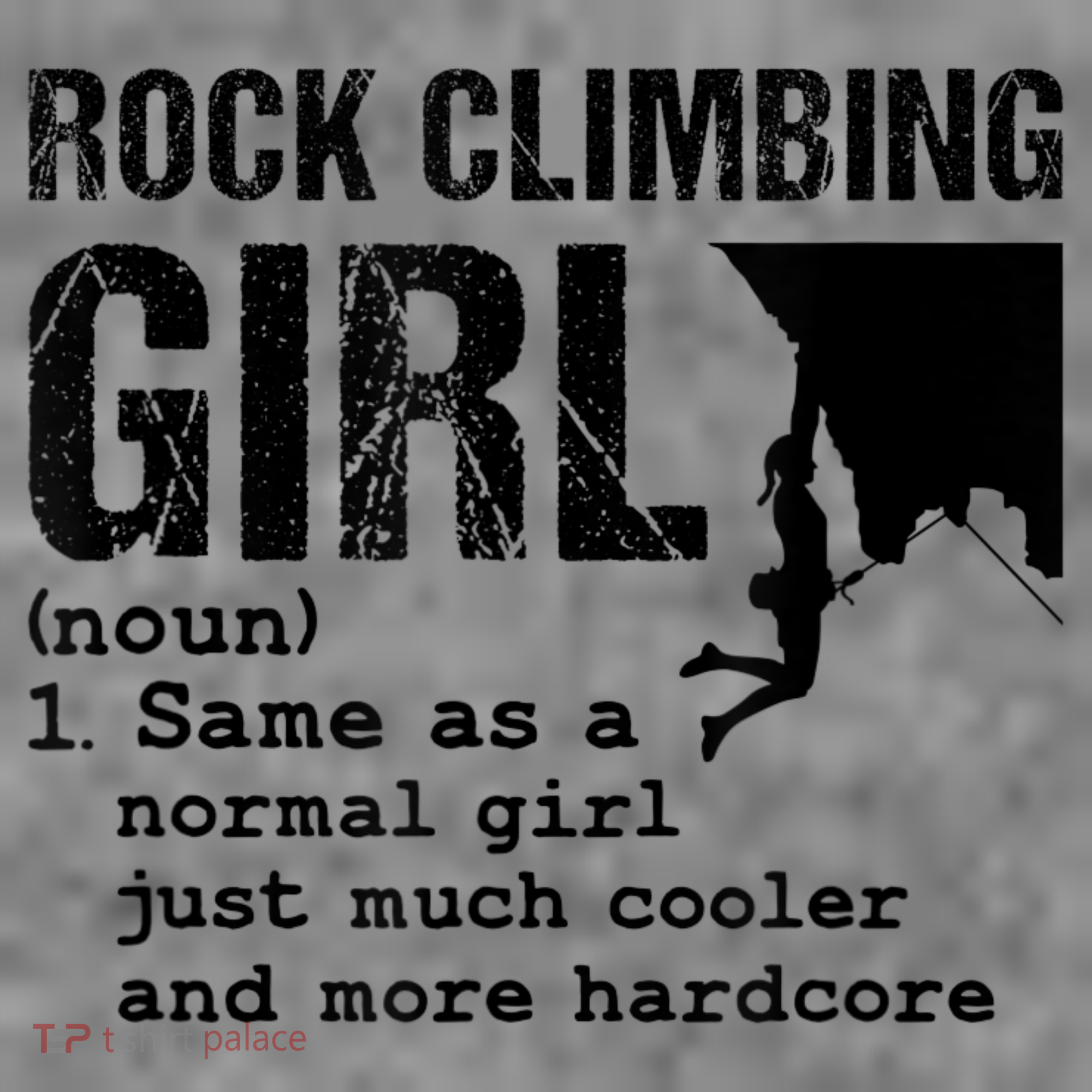 Rock Climbing Girl Definition Mountain Climber Bouldering Toddler Hoodie