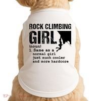 Rock Climbing Girl Definition Mountain Climber Bouldering Doggie Tank thumb 0