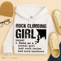 Rock Climbing Girl Definition Mountain Climber Bouldering Hoodie thumb 4