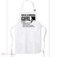 Rock Climbing Girl Definition Mountain Climber Bouldering Apron thumb 0