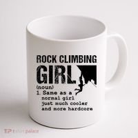Rock Climbing Girl Definition Mountain Climber Bouldering Coffee Mug thumb 1
