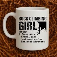 Rock Climbing Girl Definition Mountain Climber Bouldering Coffee Mug thumb 2