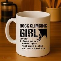 Rock Climbing Girl Definition Mountain Climber Bouldering Coffee Mug thumb 4