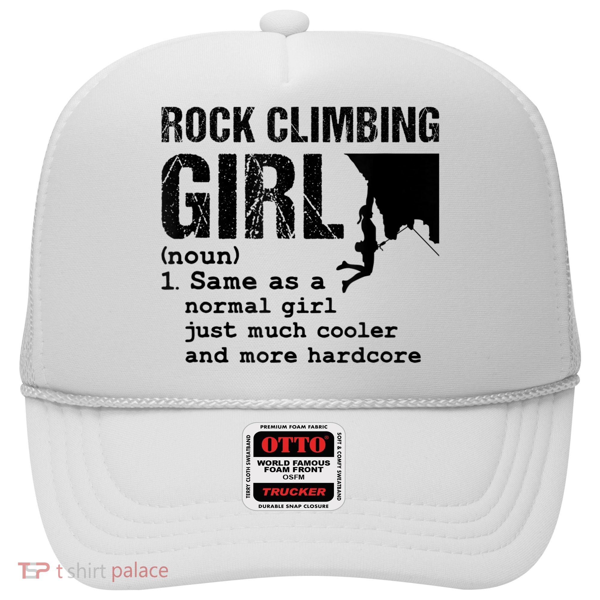 Rock Climbing Girl Definition Mountain Climber Bouldering Hat