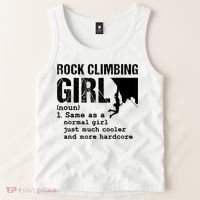 Rock Climbing Girl Definition Mountain Climber Bouldering Tank Top thumb 2