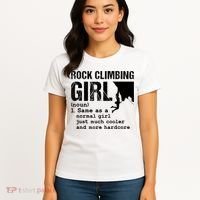 Rock Climbing Girl Definition Mountain Climber Bouldering Women's T-Shirt thumb 4