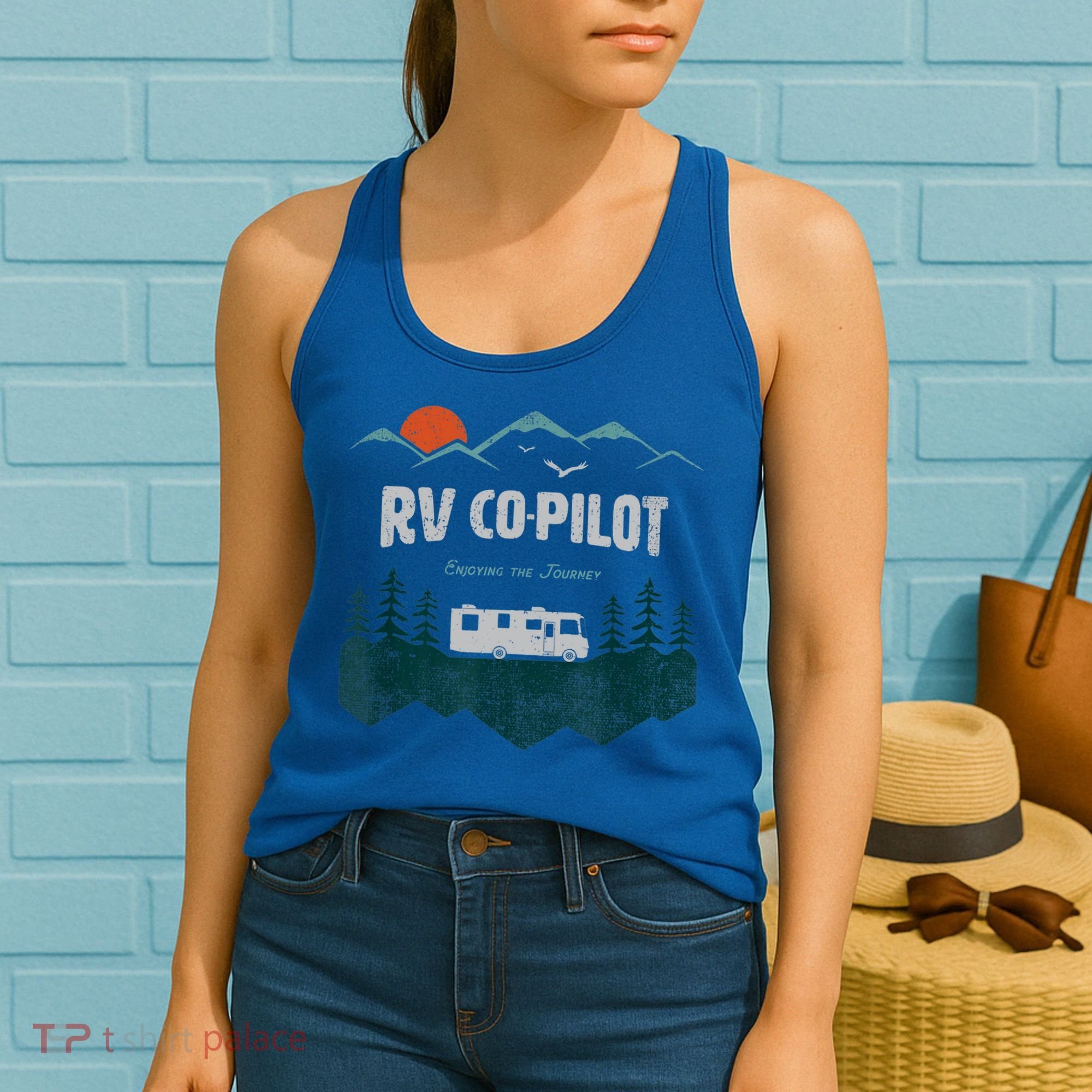 Rv Cocool Giftpilot Camping Gift Motorhome Travel Vacation Gift Women's Tank Top