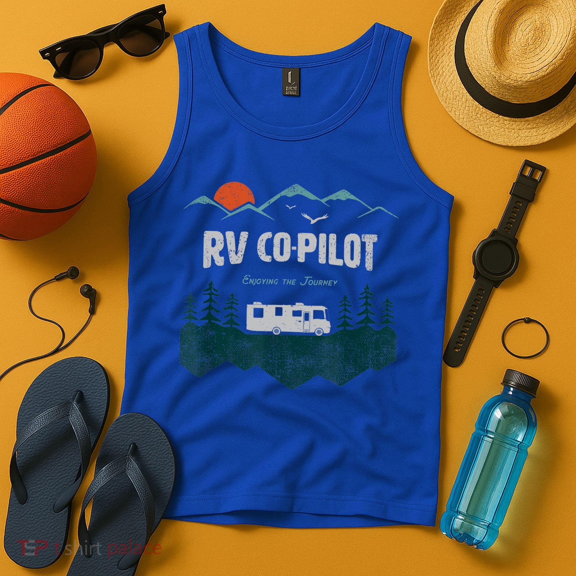 Rv Cocool Giftpilot Camping Gift Motorhome Travel Vacation Gift Tank Top