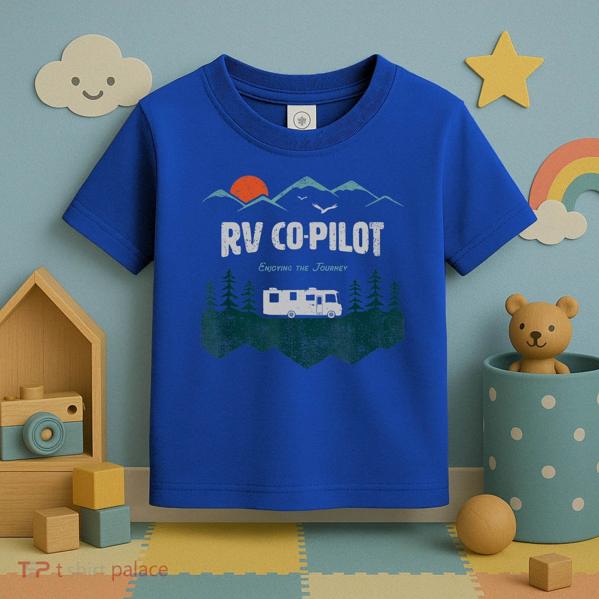 Rv Cocool Giftpilot Camping Gift Motorhome Travel Vacation Gift Toddler T-Shirt