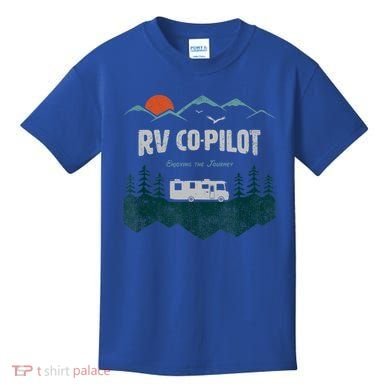 Rv Cocool Giftpilot Camping Gift Motorhome Travel Vacation Gift Kids T-Shirt