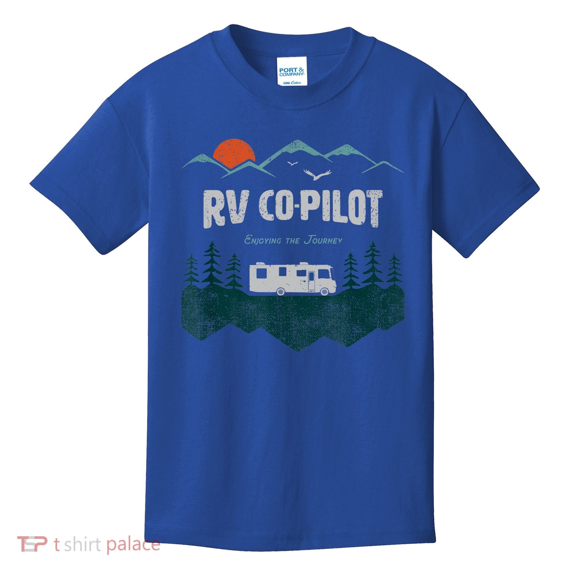 Rv Cocool Giftpilot Camping Gift Motorhome Travel Vacation Gift Kids T-Shirt