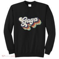 Retro Cute Gaga For Grandma Best Gaga Ever MotherS Day Sweatshirt thumb 0