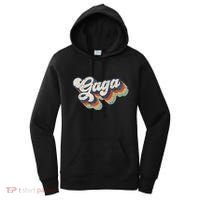 Retro Cute Gaga For Grandma Best Gaga Ever MotherS Day Women's Hoodie thumb 0