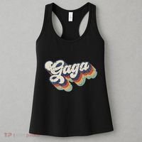 Retro Cute Gaga For Grandma Best Gaga Ever MotherS Day Women's Tank Top thumb 3