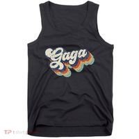 Retro Cute Gaga For Grandma Best Gaga Ever MotherS Day Tank Top thumb 0
