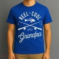 Reel Cool Grandpa Father's Day Gift Fishing Gift T-Shirt thumb 3